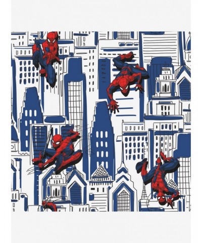 Marvel Spider-Man Cityscape Peel And Stick Wallpaper $17.96 Wallpapers