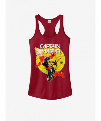 Marvel Captain Marvel Super Ring Girls Tank $8.57 Tanks