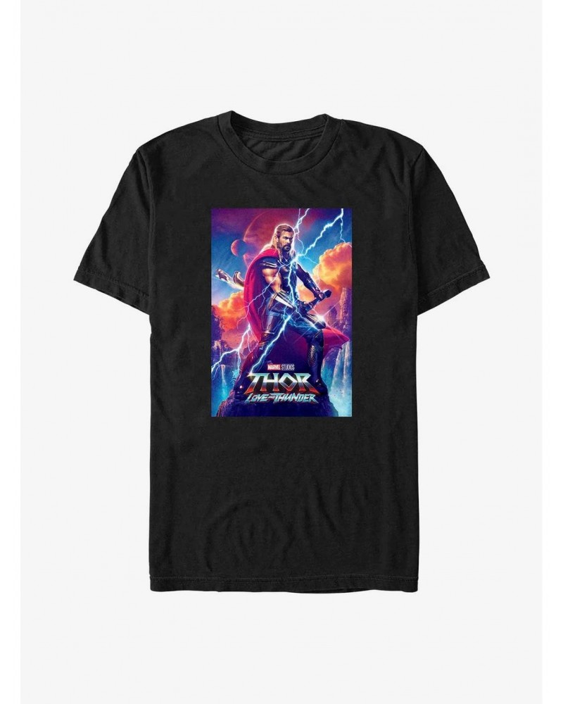 Marvel Thor: Love and Thunder Asgardian Movie Poster T-Shirt $7.07 T-Shirts