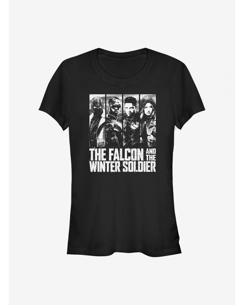 Marvel The Falcon And The Winter Soldier Characters Girls T-Shirt $7.17 T-Shirts