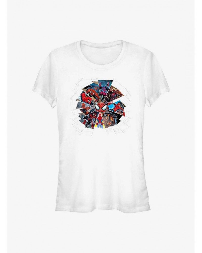 Marvel Spider-Man 60th Anniversary Spidey Web Girls T-Shirt $7.37 T-Shirts