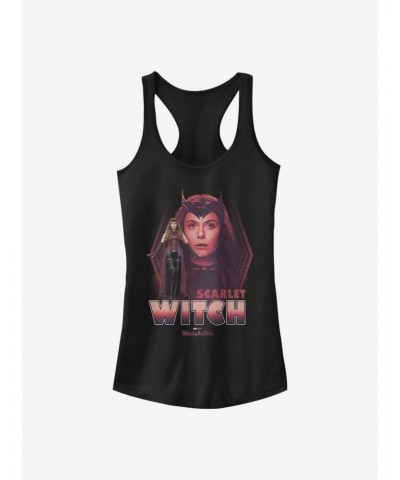 Marvel WandaVision The Scarlet Witch Wanda Girls Tank $8.37 Tanks