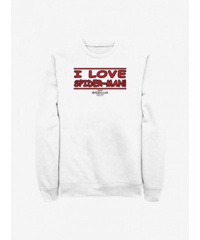 Marvel Spider-Man I Love Spider-Man Crew Sweatshirt $9.45 Sweatshirts