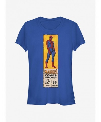 Marvel Spider-Man Vintage Label Girls T-Shirt $8.57 T-Shirts