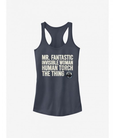 Marvel Fantastic Four Fantastic Stack Girls Tank $9.76 Tanks