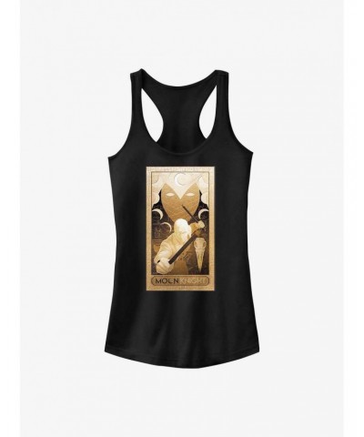 Marvel Moon Knight Gold Glyphs Poster Girls Tank $9.96 Tanks