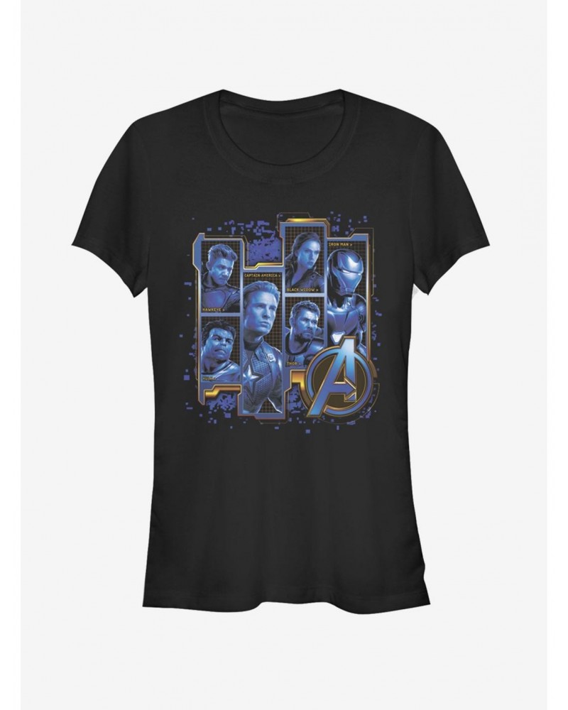 Marvel Avengers: Endgame Blue Box Up Girls T-Shirt $8.37 T-Shirts