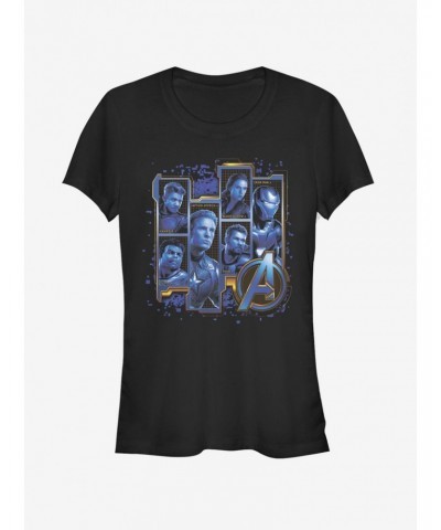 Marvel Avengers: Endgame Blue Box Up Girls T-Shirt $8.37 T-Shirts