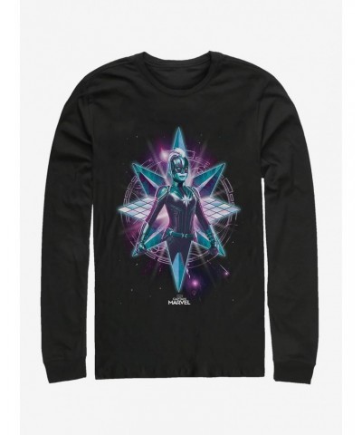 Marvel Captain Marvel Star Warrior Long-Sleeve T-Shirt $7.90 T-Shirts