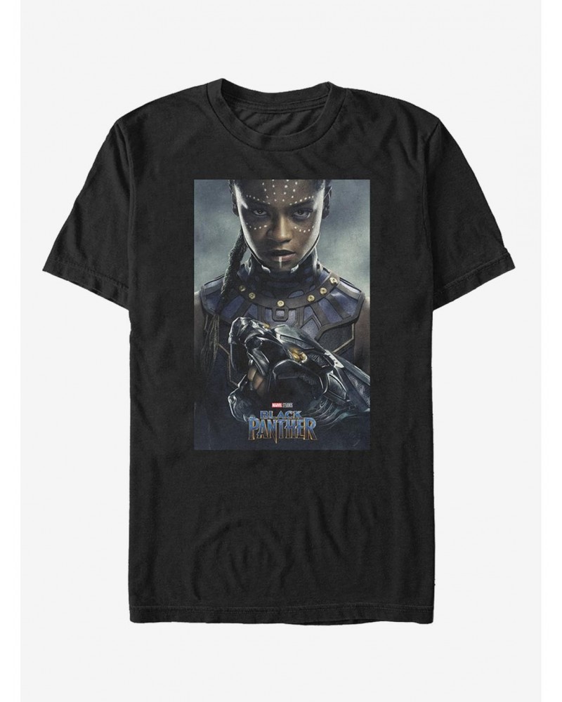 Marvel Black Panther 2018 Shuri Poster Pose T-Shirt $9.37 T-Shirts