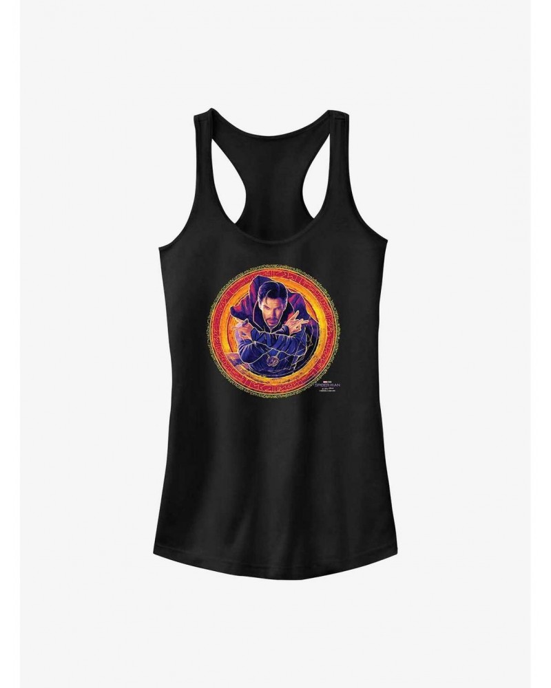 Marvel Spider-Man: No Way Home Doctor Strange Portrait Girls Tank $8.17 Tanks