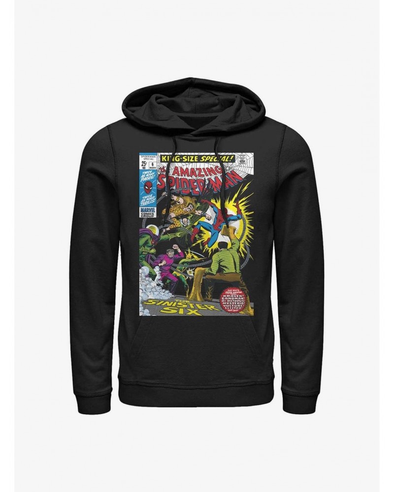 Marvel Spider-Man The Sinister Six Comic Hoodie $13.29 Hoodies