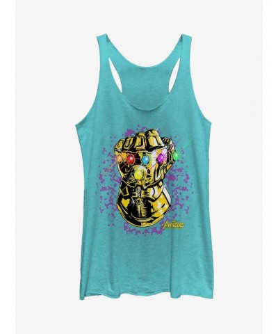 Marvel Avengers: Infinity War Gauntlet Sparkle Girls Tanks $6.84 Tanks