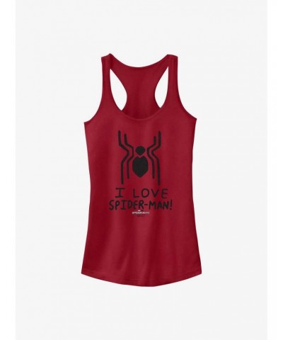 Marvel Spider-Man: No Way Home Spider Love Girls Tank $7.77 Tanks