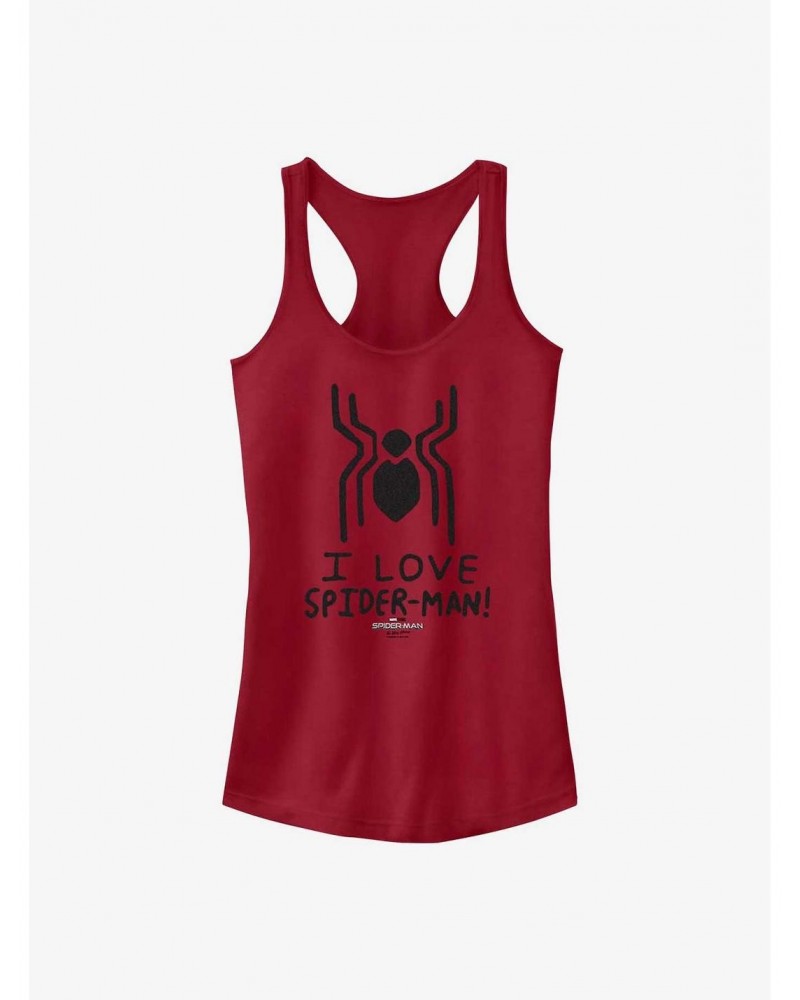 Marvel Spider-Man: No Way Home Spider Love Girls Tank $7.77 Tanks