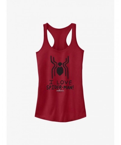 Marvel Spider-Man: No Way Home Spider Love Girls Tank $7.77 Tanks