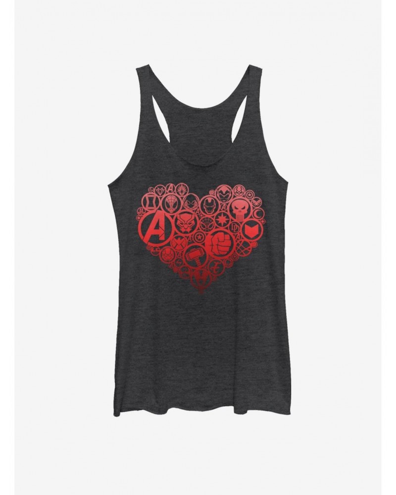 Marvel Heart Icons Girls Tank $9.53 Tanks