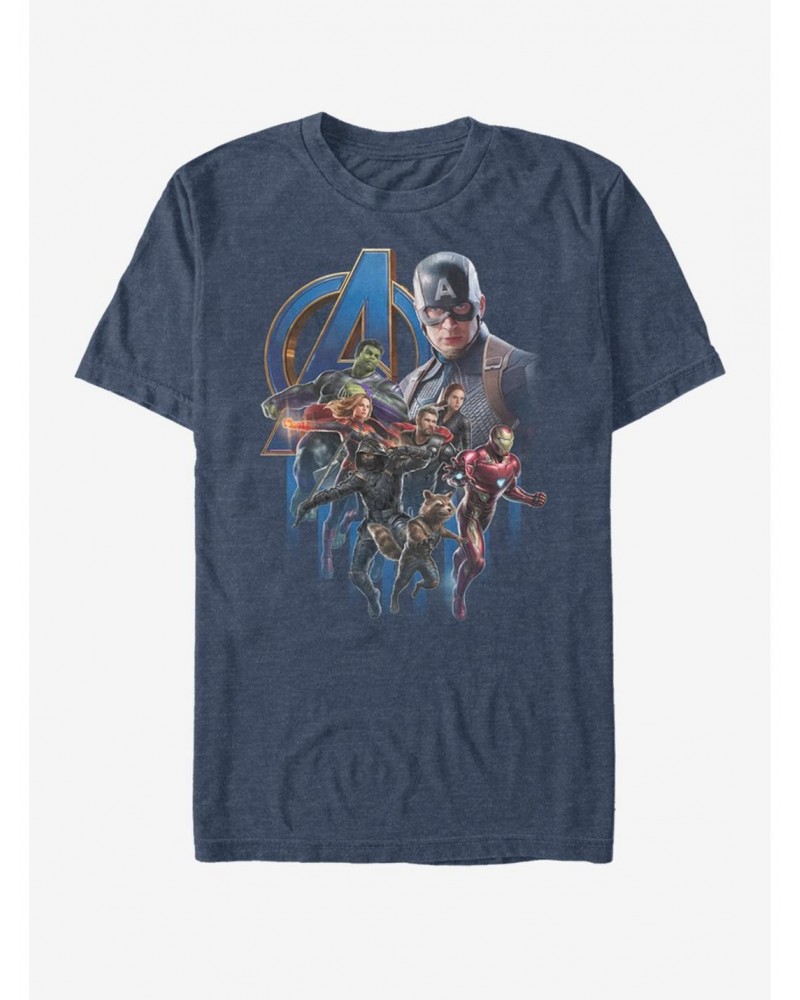 Marvel Avengers: Endgame Avengers Group Poster T-Shirt $5.93 T-Shirts