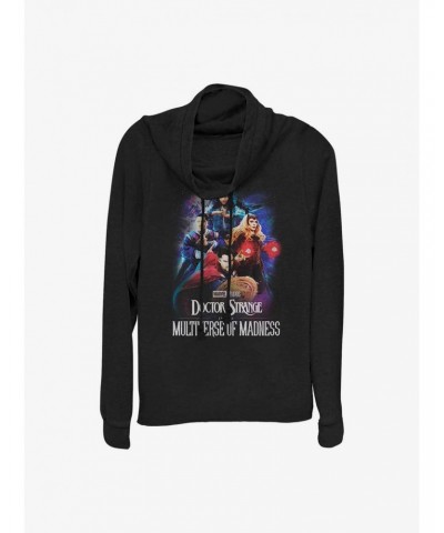 Marvel Doctor Strange In The Multiverse of Madness Poster Group Cowl Neck Long-Sleeve Girls Top $15.09 Tops