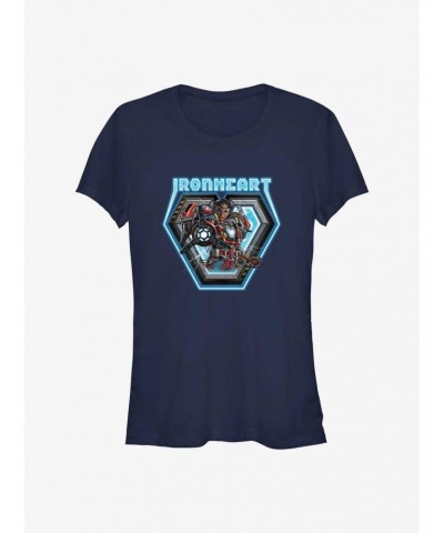 Marvel Black Panther: Wakanda Forever Ironheart Badge Girls T-Shirt $9.16 T-Shirts