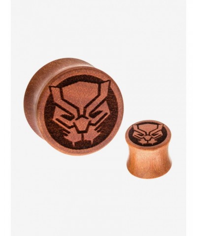 Marvel Black Panther Double Flare Sawo Wood Plugs $6.00 Plugs