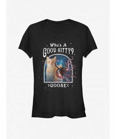 Marvel Captain Marvel Who's A Good Goose Girls T-Shirt $9.76 T-Shirts