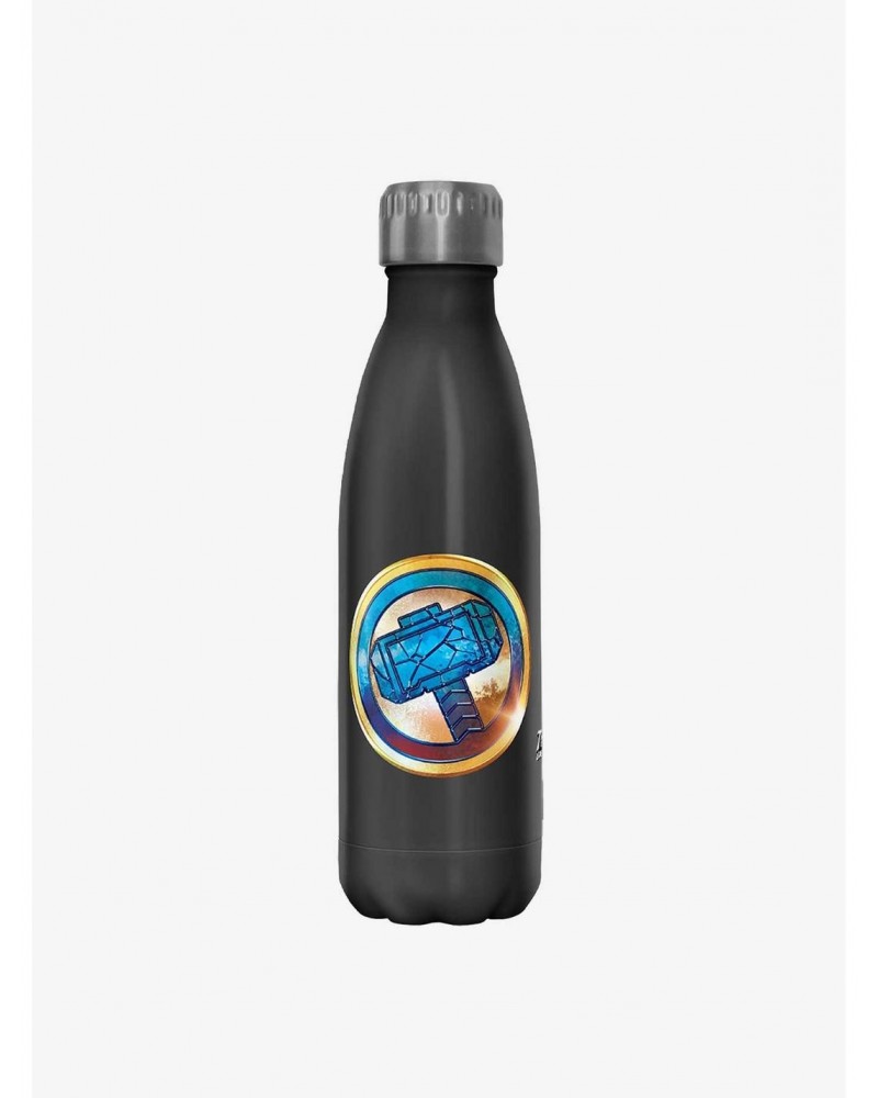 Marvel Thor: Love and Thunder Mjolnir Stainless Steel Water Bottle $7.97 Water Bottles