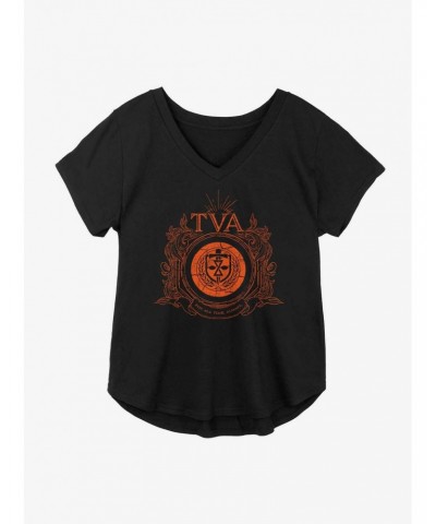 Marvel Loki Time Variance Authority Badge Girls Plus Size T-Shirt $11.10 T-Shirts