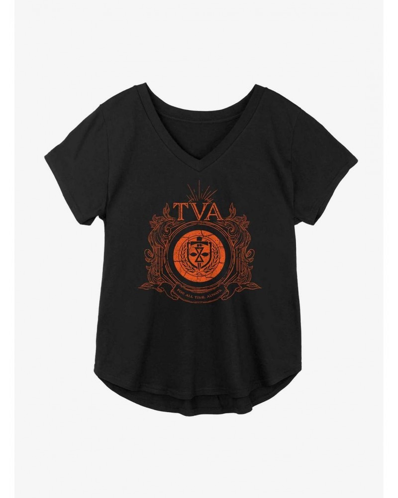 Marvel Loki Time Variance Authority Badge Girls Plus Size T-Shirt $11.10 T-Shirts