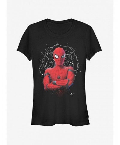 Marvel Spider-Man Homecoming Grumpy Spidey Girls T-Shirt $7.77 T-Shirts