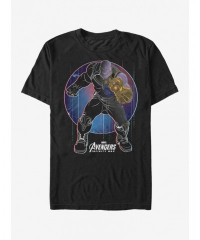 Marvel Avengers: Infinity War Thanos Circle T-Shirt $8.22 T-Shirts