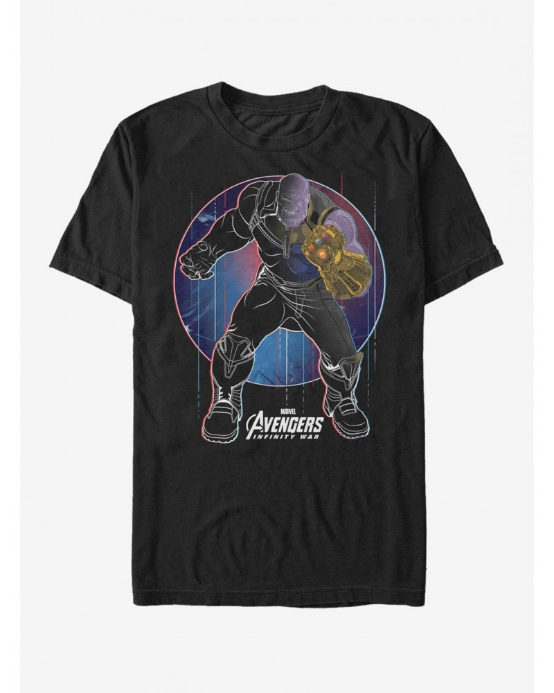 Marvel Avengers: Infinity War Thanos Circle T-Shirt $8.22 T-Shirts