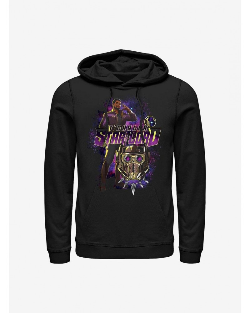 Marvel What If...? T'Challa Star-Lord Hoodie $12.57 Hoodies