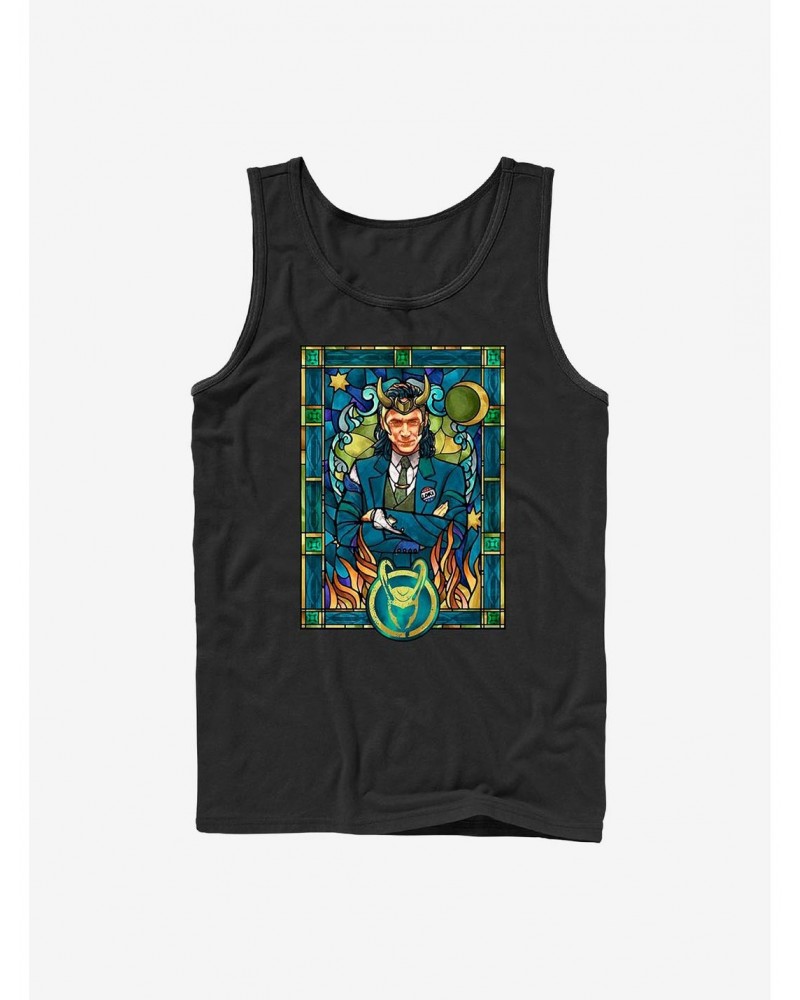 Marvel Loki Stained Glass Window Tank $7.77 Tanks