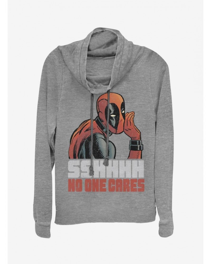 Marvel Deadpool No One Cowl Neck Long-Sleeve Girls Top $12.21 Tops