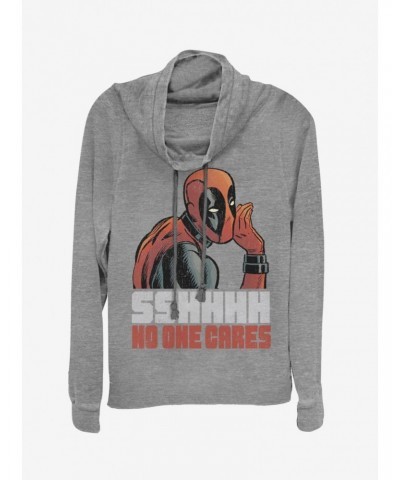 Marvel Deadpool No One Cowl Neck Long-Sleeve Girls Top $12.21 Tops