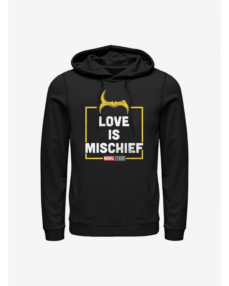 Marvel Loki Love Is Mischief Hoodie $14.37 Hoodies