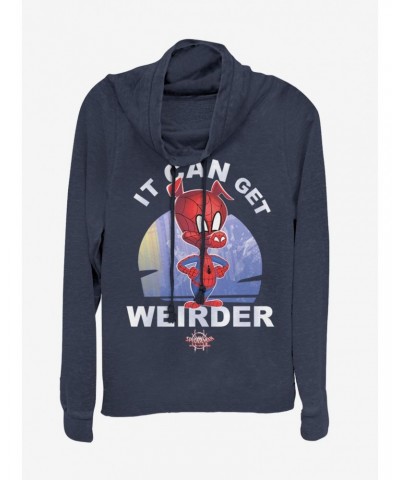 Marvel Spider-Man It Can Get Weirder Spider-Ham Cowl Neck Long-Sleeve Girls Top $14.73 Tops