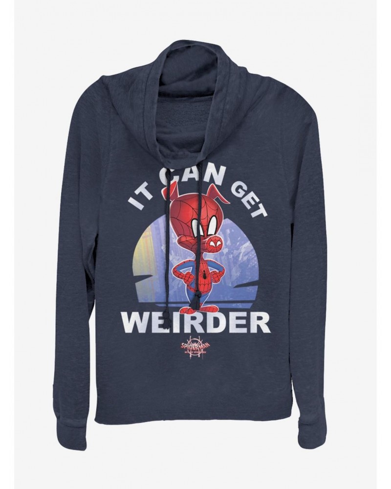 Marvel Spider-Man It Can Get Weirder Spider-Ham Cowl Neck Long-Sleeve Girls Top $14.73 Tops