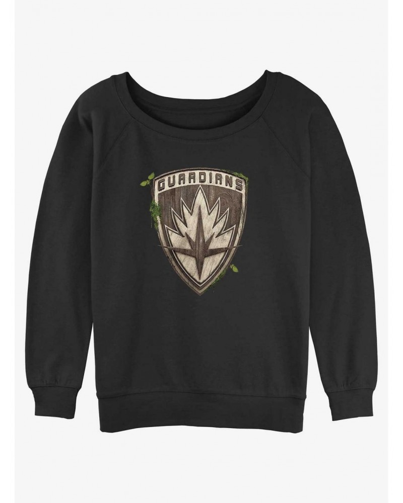 Marvel Guardians of the Galaxy Badge Girls Slouchy Sweatshirt $12.10 Sweatshirts