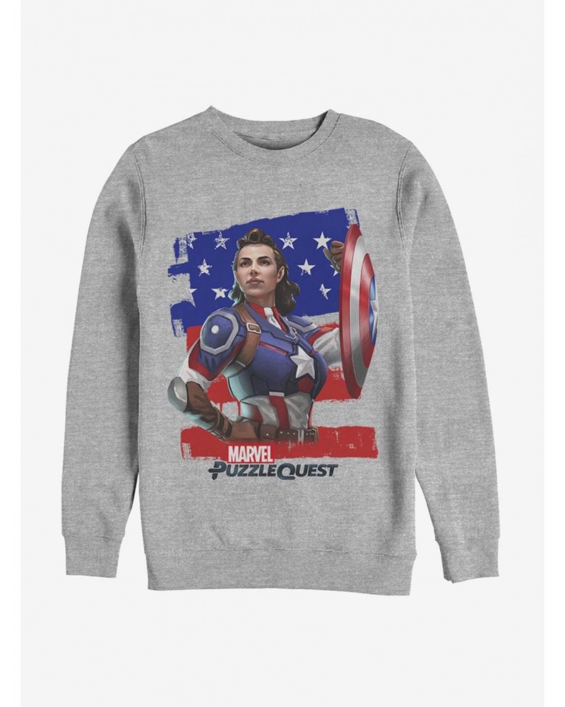 Marvel Captain America Hero Peggie Sweatshirt $10.04 Sweatshirts