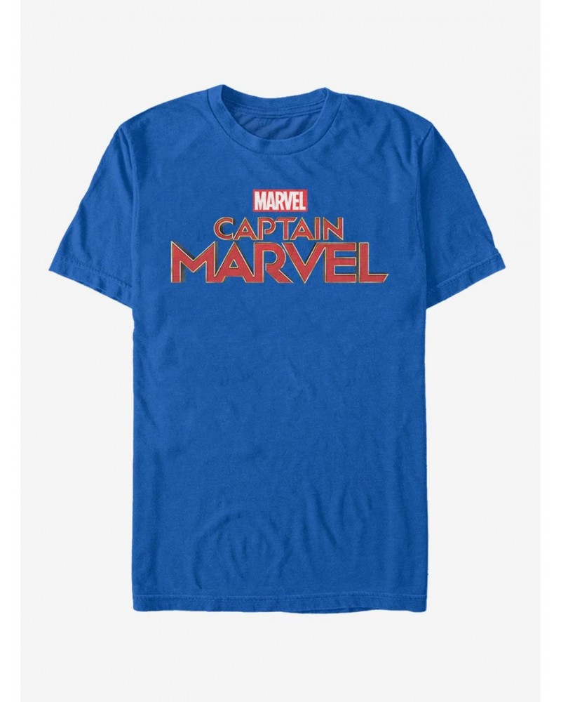 Marvel Captain Marvel Logo T-Shirt $8.80 T-Shirts