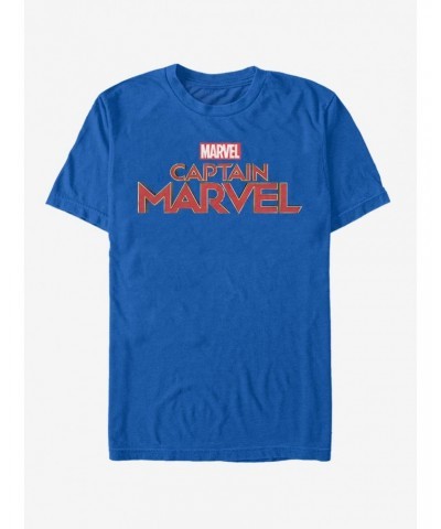 Marvel Captain Marvel Logo T-Shirt $8.80 T-Shirts