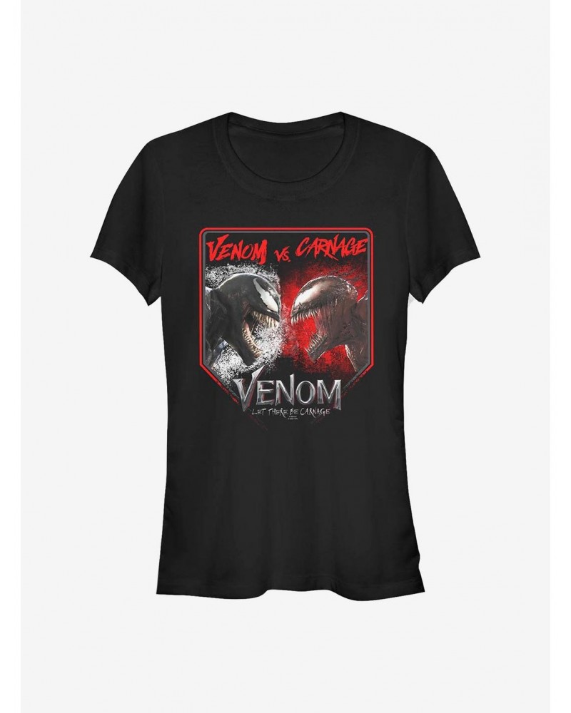 Marvel Venom Battle For Domination Girls T-Shirt $8.76 T-Shirts