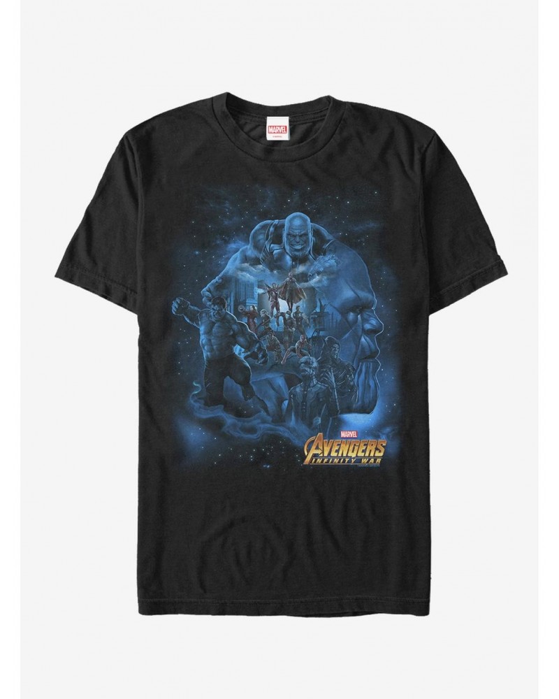 Marvel Avengers: Infinity War Thanos Starry Sky T-Shirt $8.80 T-Shirts