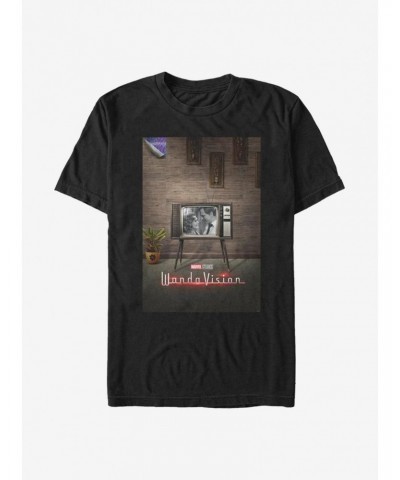 Extra Soft Marvel WandaVision WV Poster 50's T-Shirt $9.02 T-Shirts