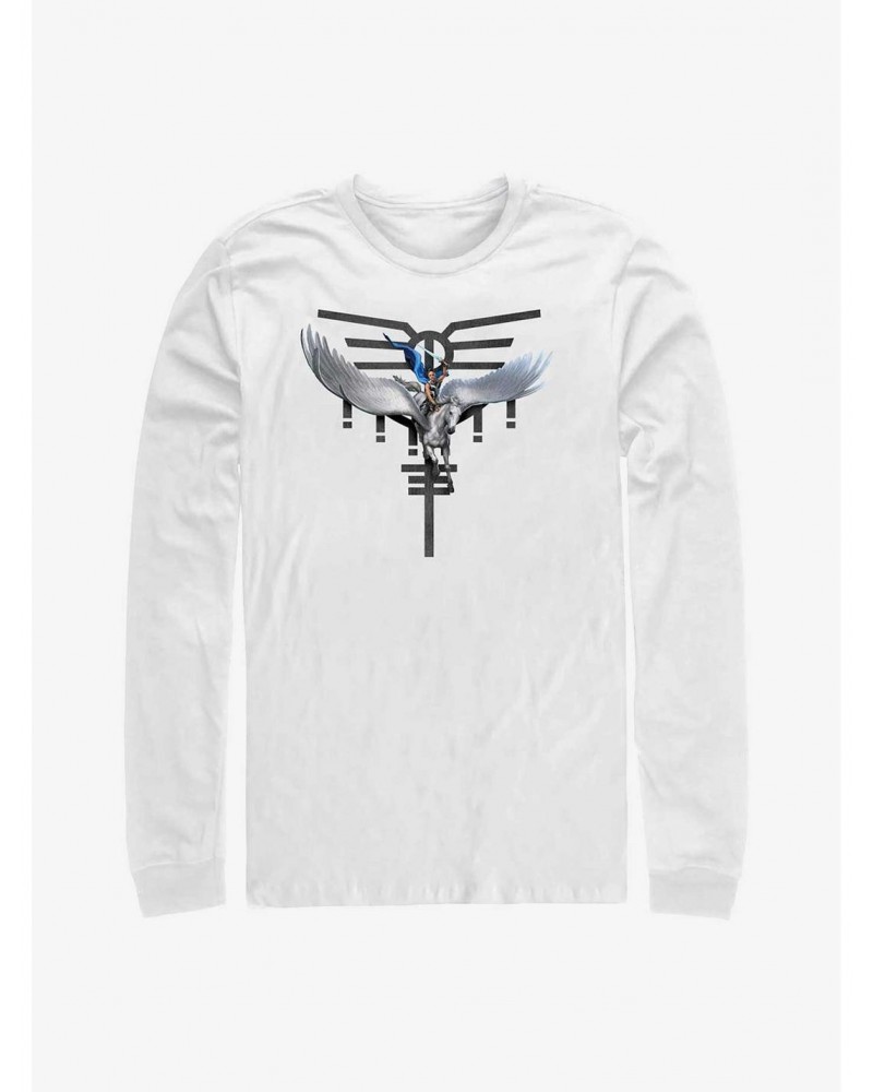 Marvel Thor: Love And Thunder Pegasus Long Sleeve T-Shirt $9.21 T-Shirts