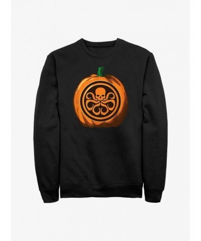 Marvel Hydra Skull Pumpkin Logo Sweatshirt $11.22 Sweatshirts