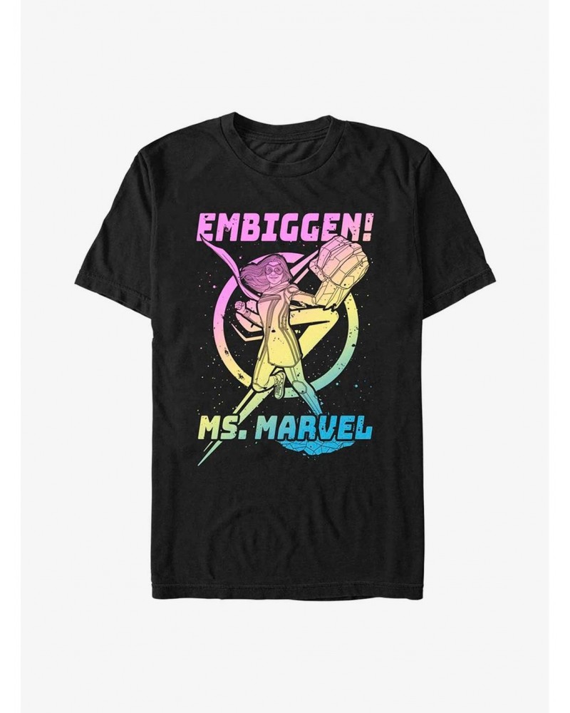 Marvel Ms. Marvel Gradient Marvel T-Shirt $9.37 T-Shirts