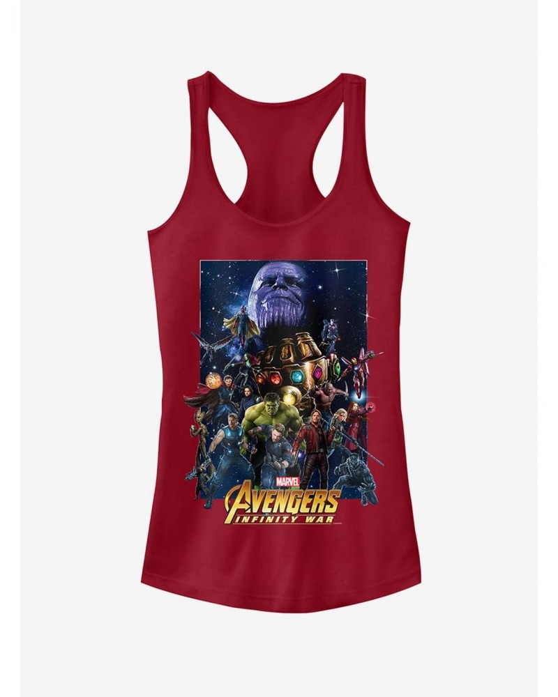 Marvel Avengers: Infinity War Character Collage Girls Tank $6.57 Tanks